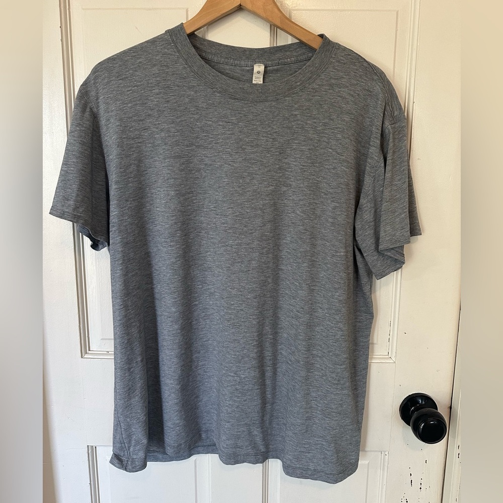 Lululemon ALL YOURS TEE Size 10 Heather Gray T Shirt Women - Picture 1 of 8